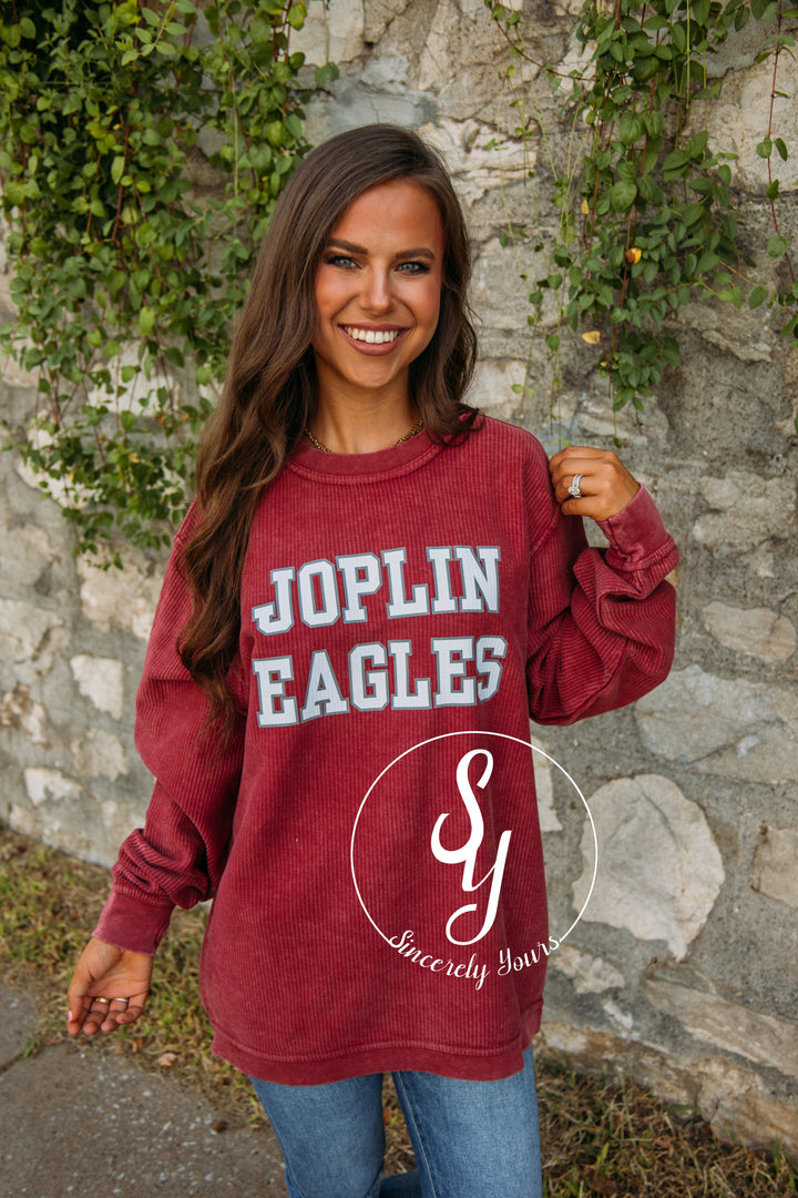 Joplin Eagles Cord - Garnet