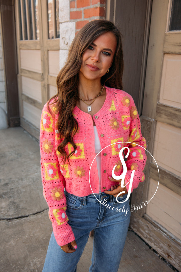 Trending Cardigan - Pink