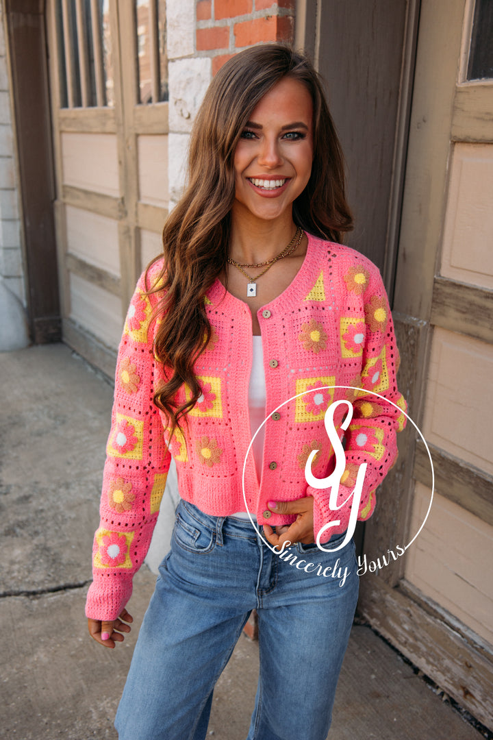 Trending Cardigan - Pink