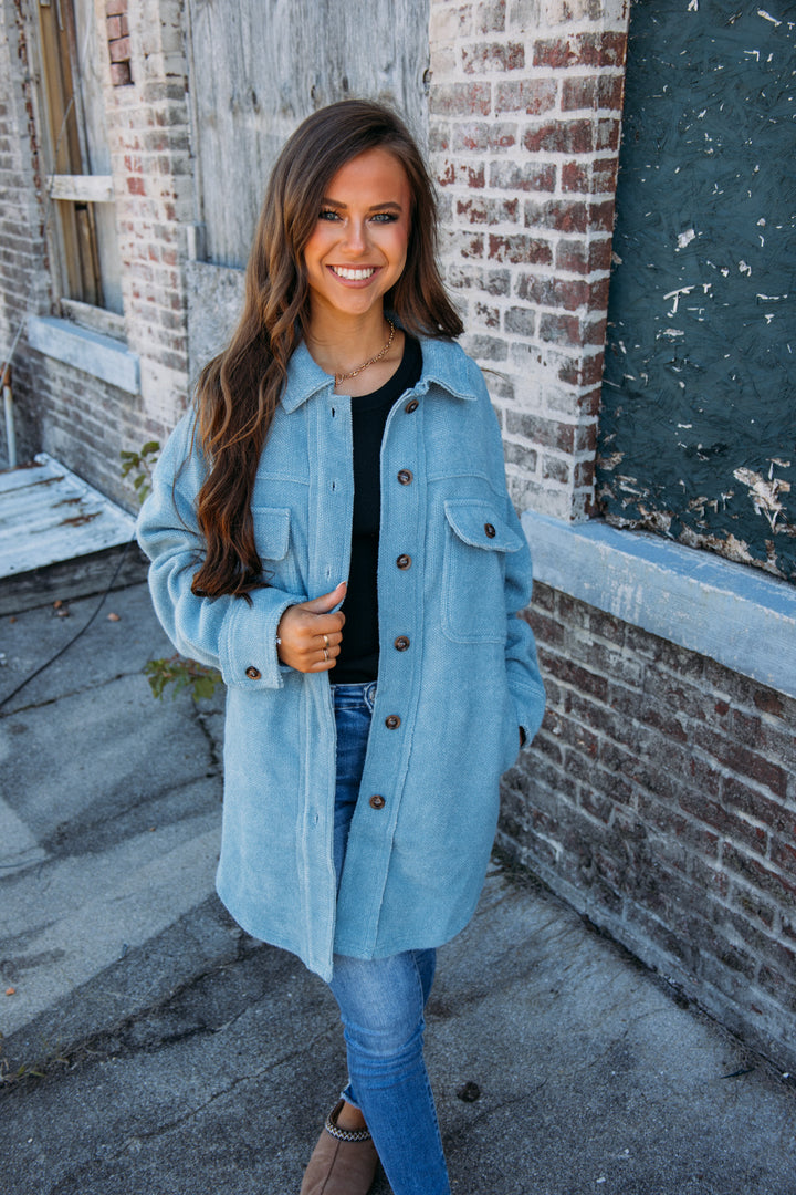 Mountain Top Jacket - Dusty Blue