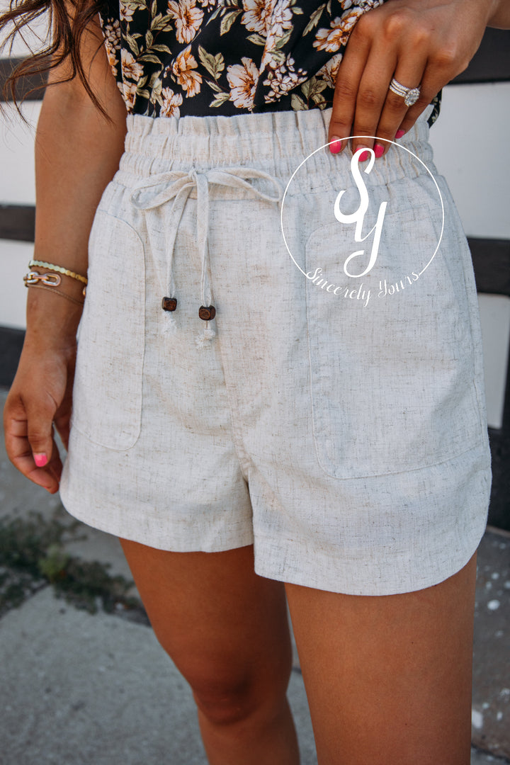 Beach Town Shorts - Oatmeal