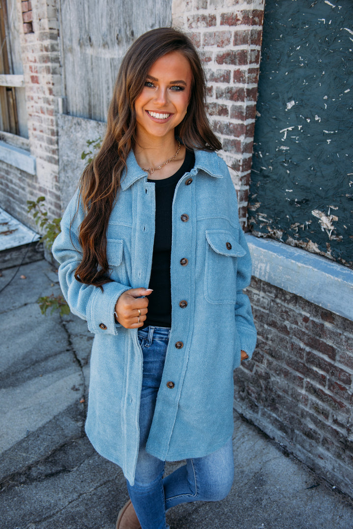 Mountain Top Jacket - Dusty Blue