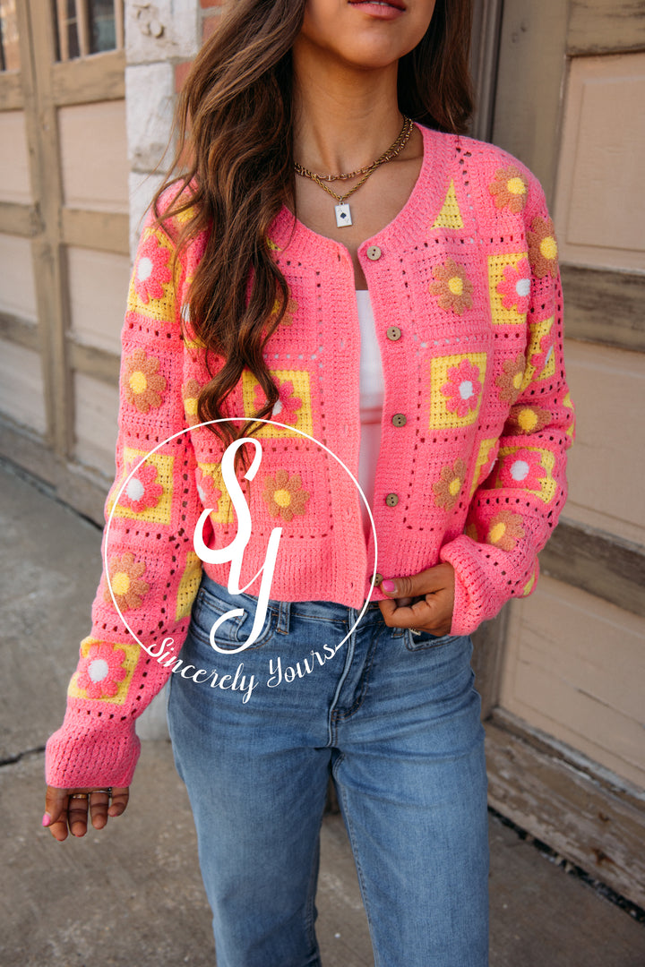 Trending Cardigan - Pink