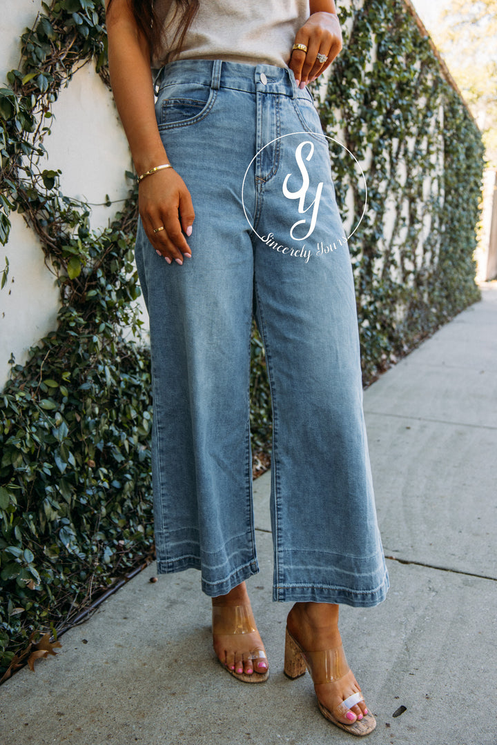 Dear John: Audrey Wide Leg Denim - Hillcress