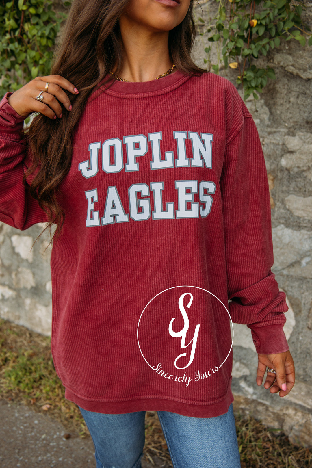 Joplin Eagles Cord - Garnet