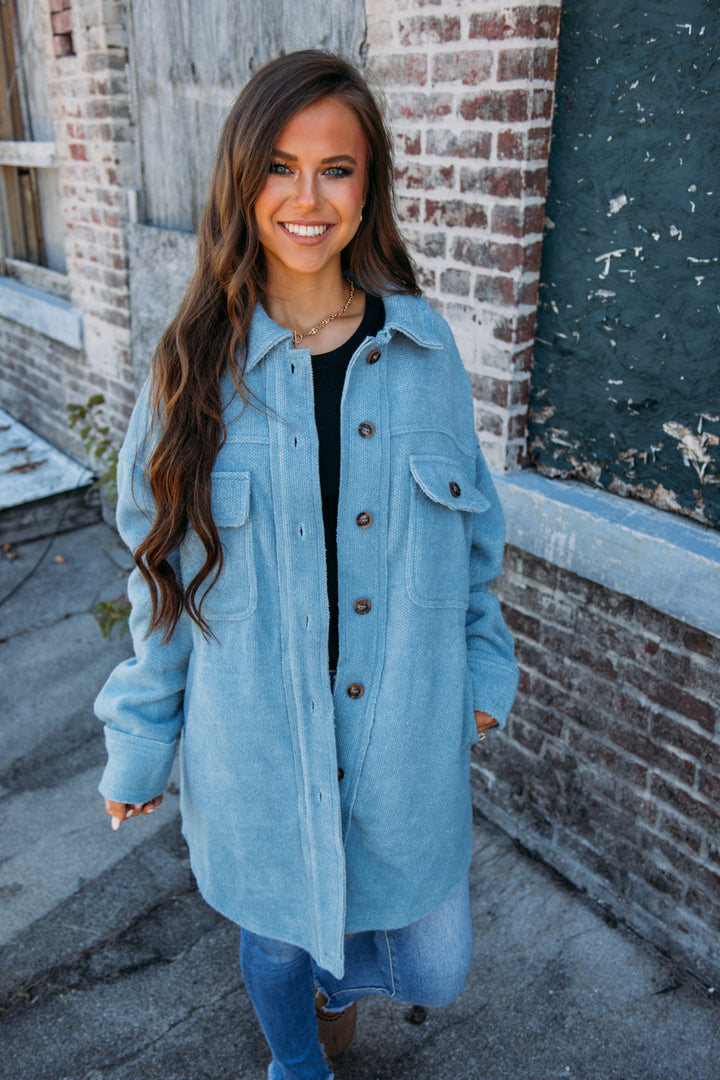 Mountain Top Jacket - Dusty Blue