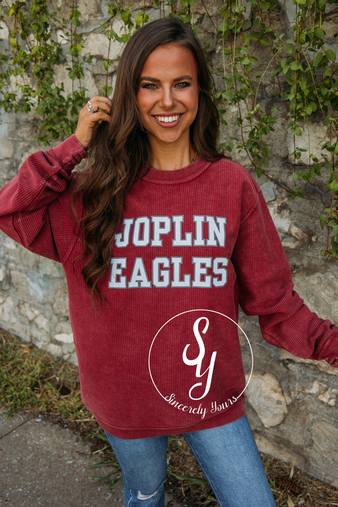 Joplin Eagles Cord - Garnet