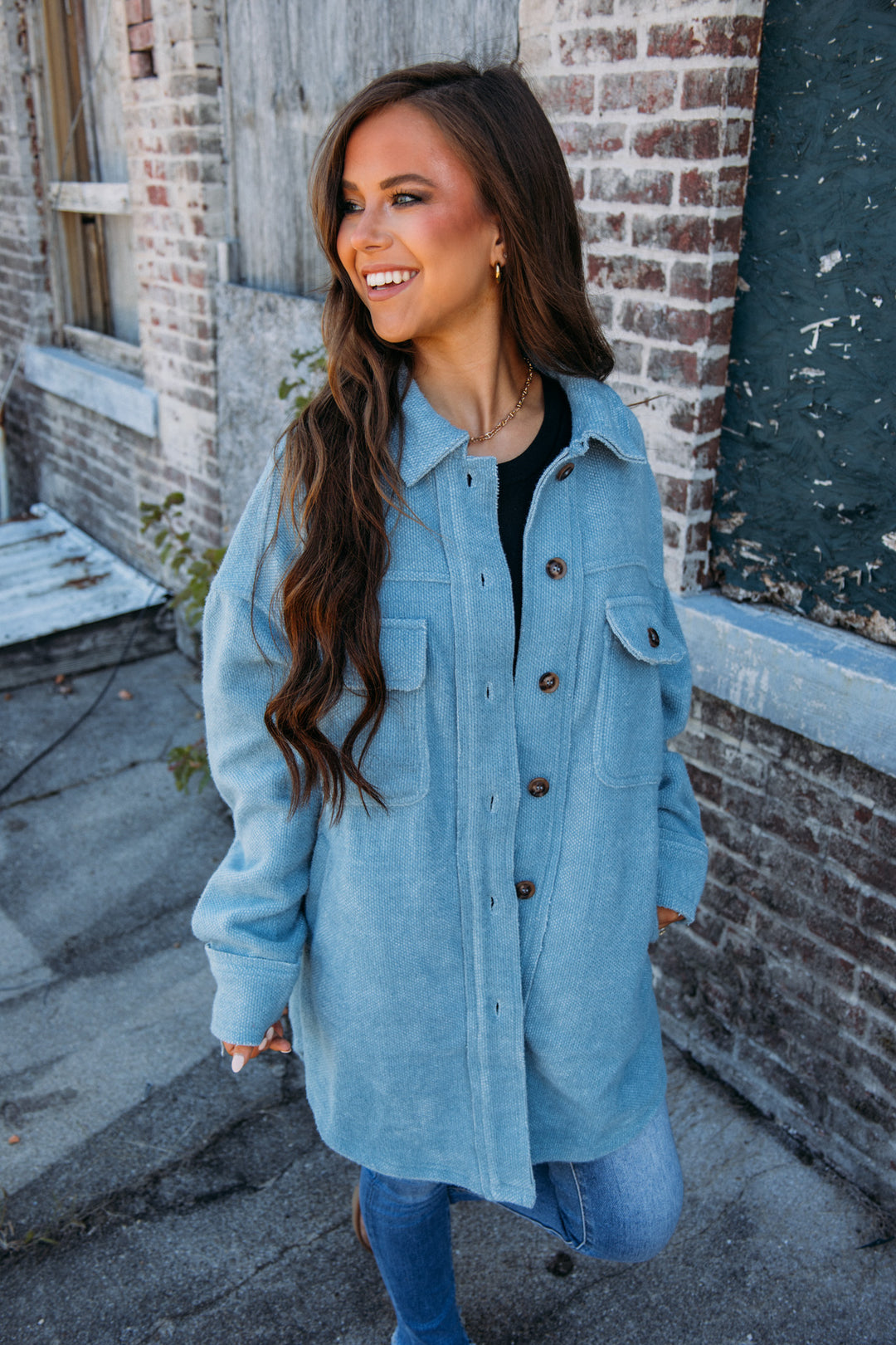 Mountain Top Jacket - Dusty Blue