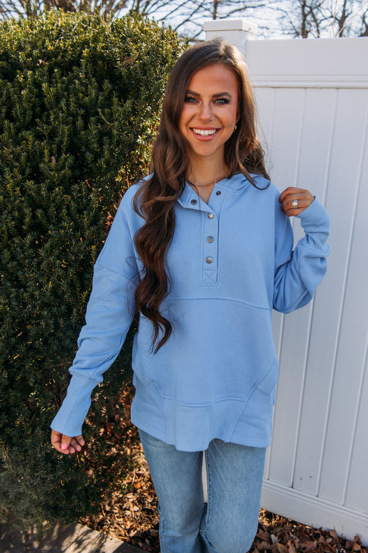 The Second Pullover - Spring Blue