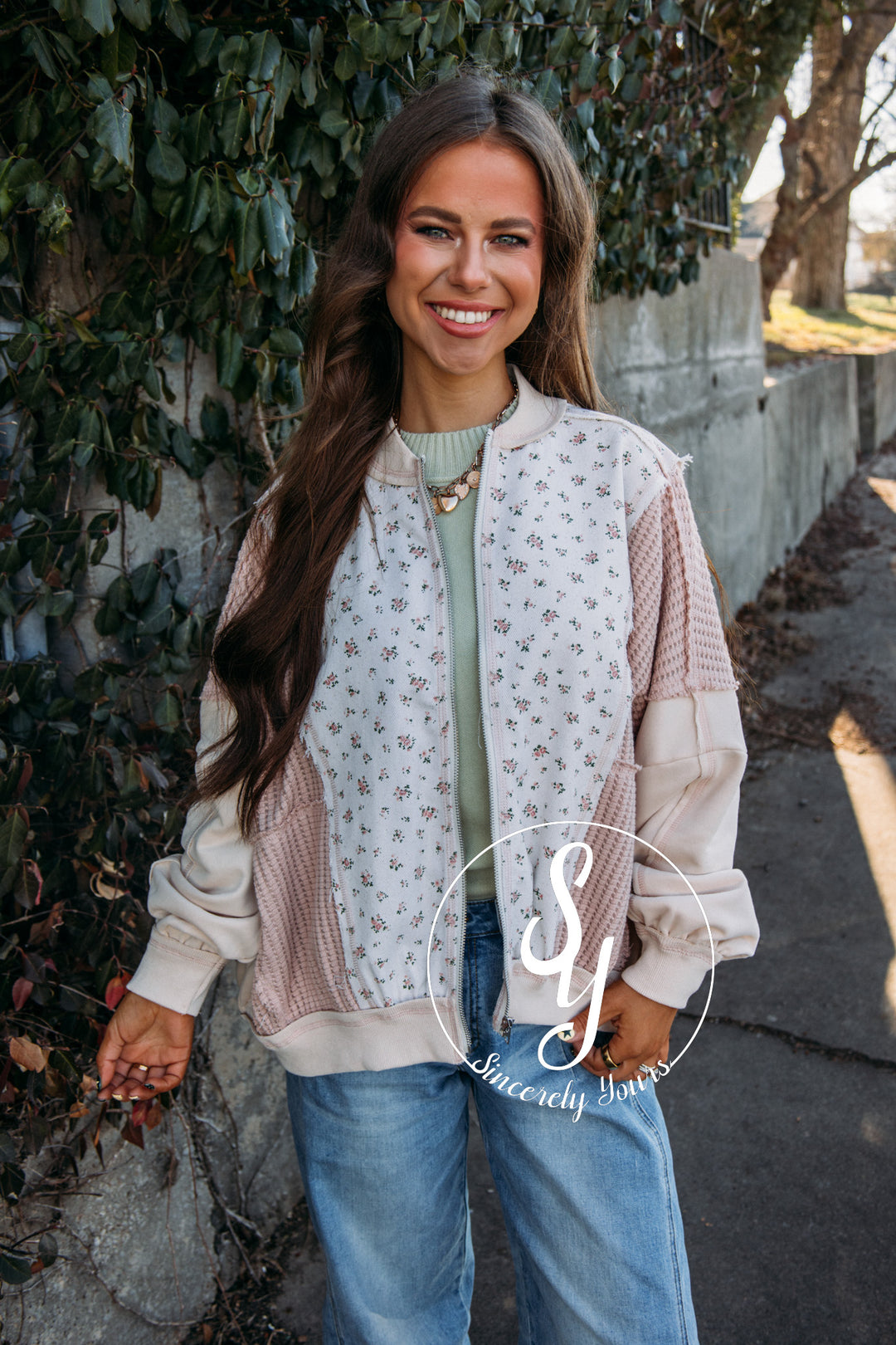 Flowers For A Moment Jacket - Oatmeal