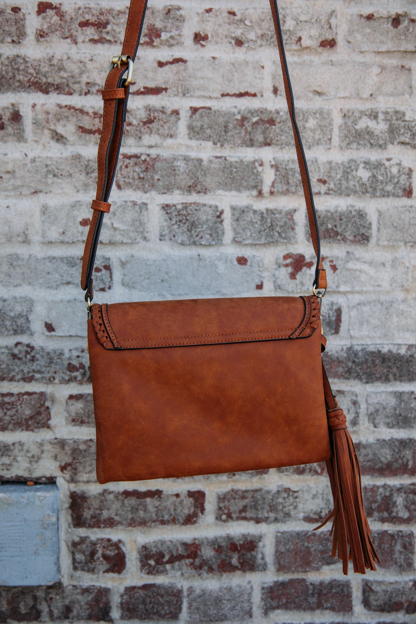 Sloane Suede Purse - Dark Ginger