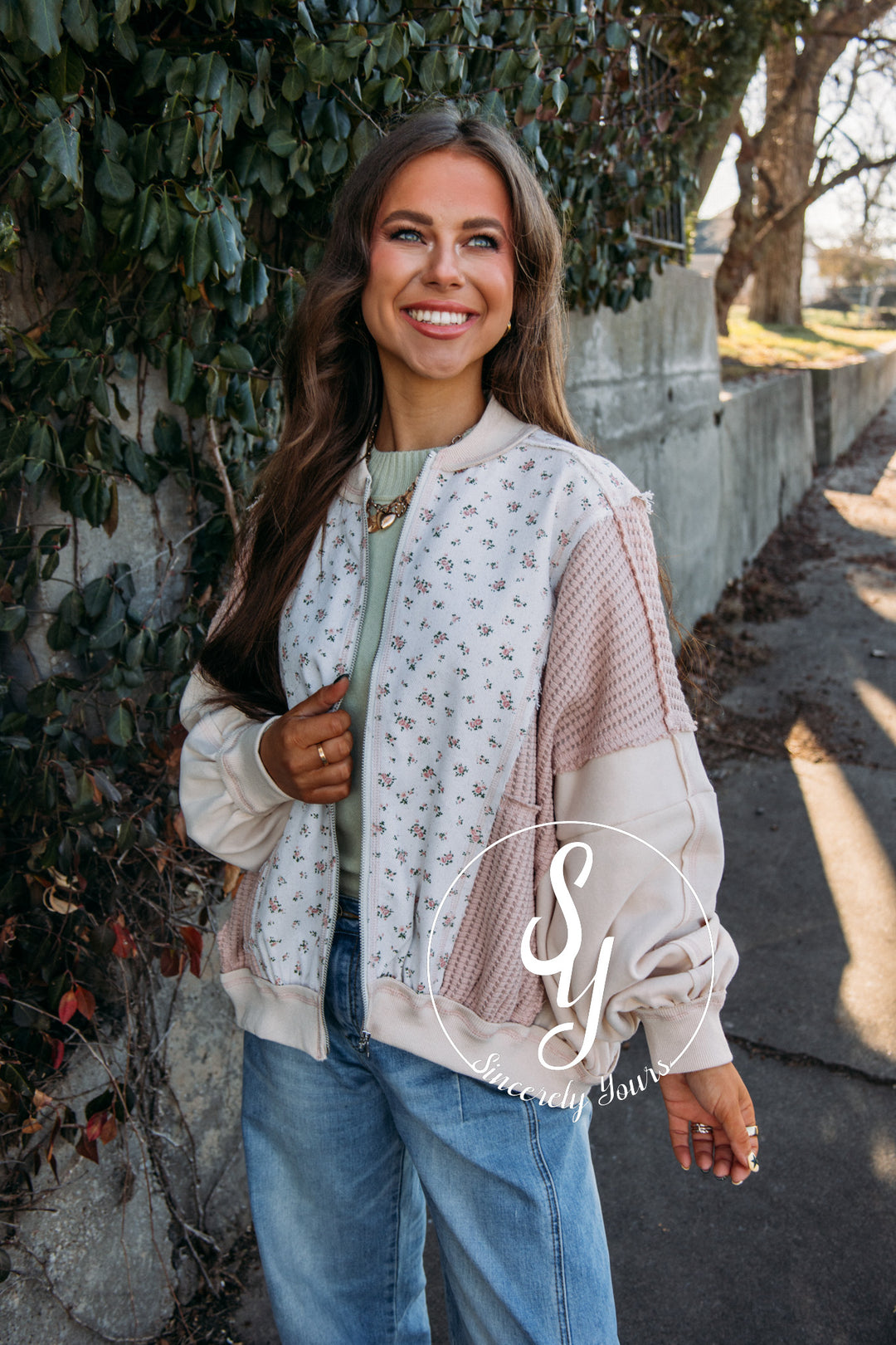 Flowers For A Moment Jacket - Oatmeal