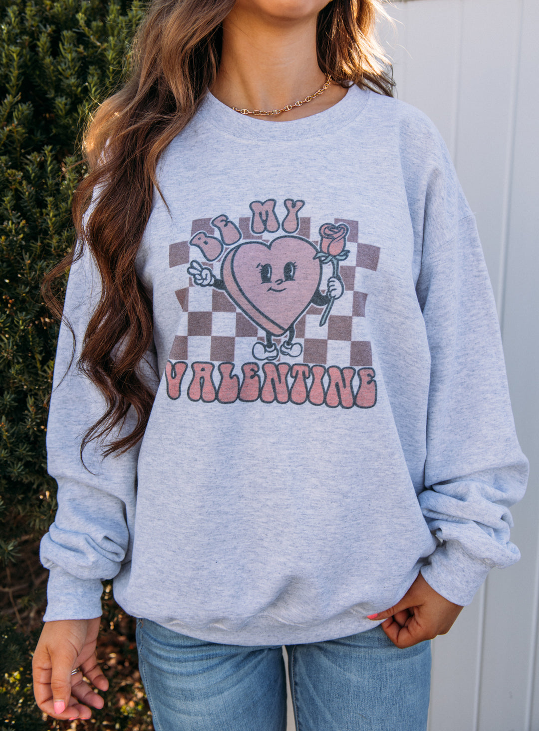 Be My Valentine Sweatshirt - Ash