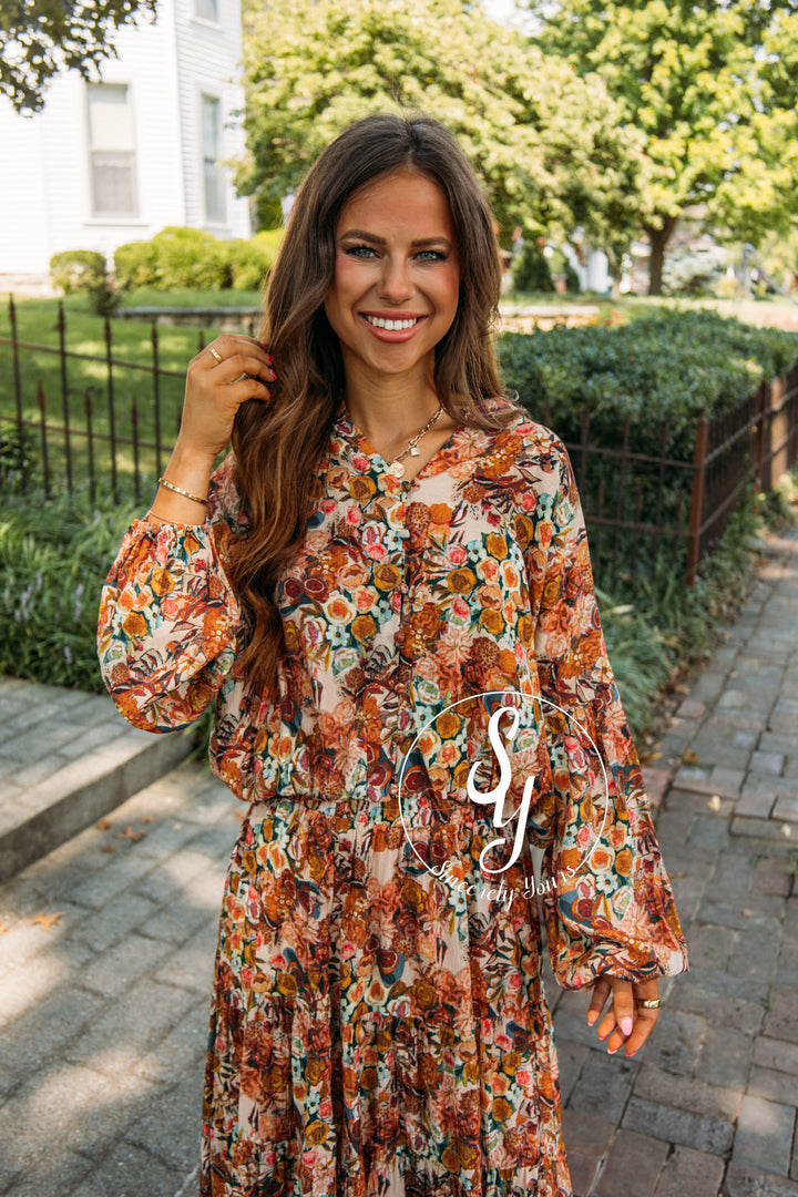 Dreams Of Flowers Top-Taupe