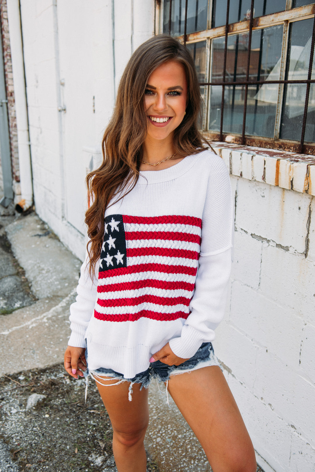 Flag Sweater - Ivory