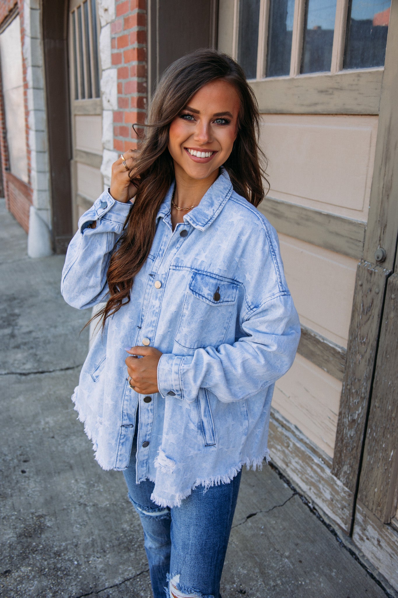 Cloudy Skies Denim Jacket