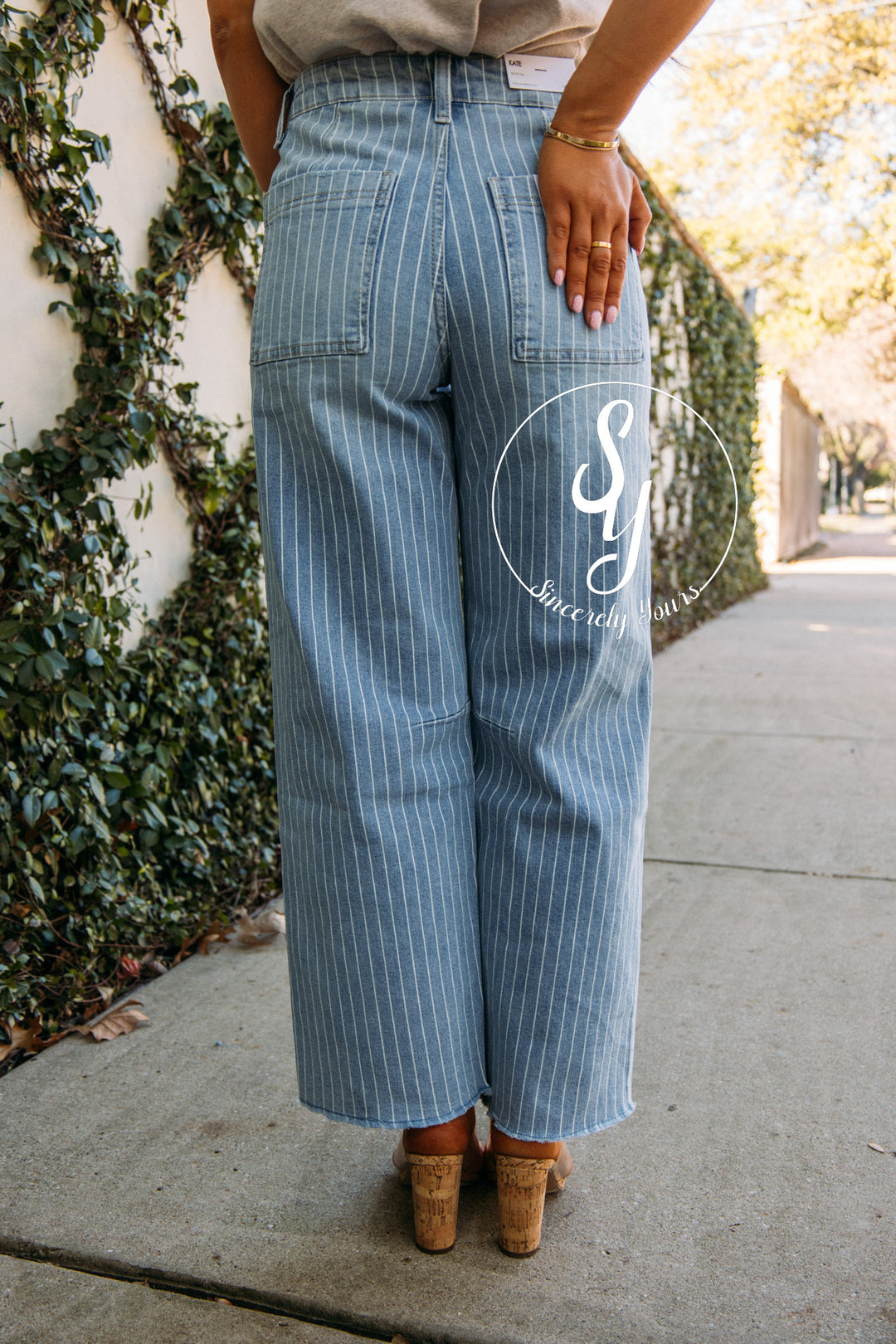 Brinley Barrel Denim - Stripe