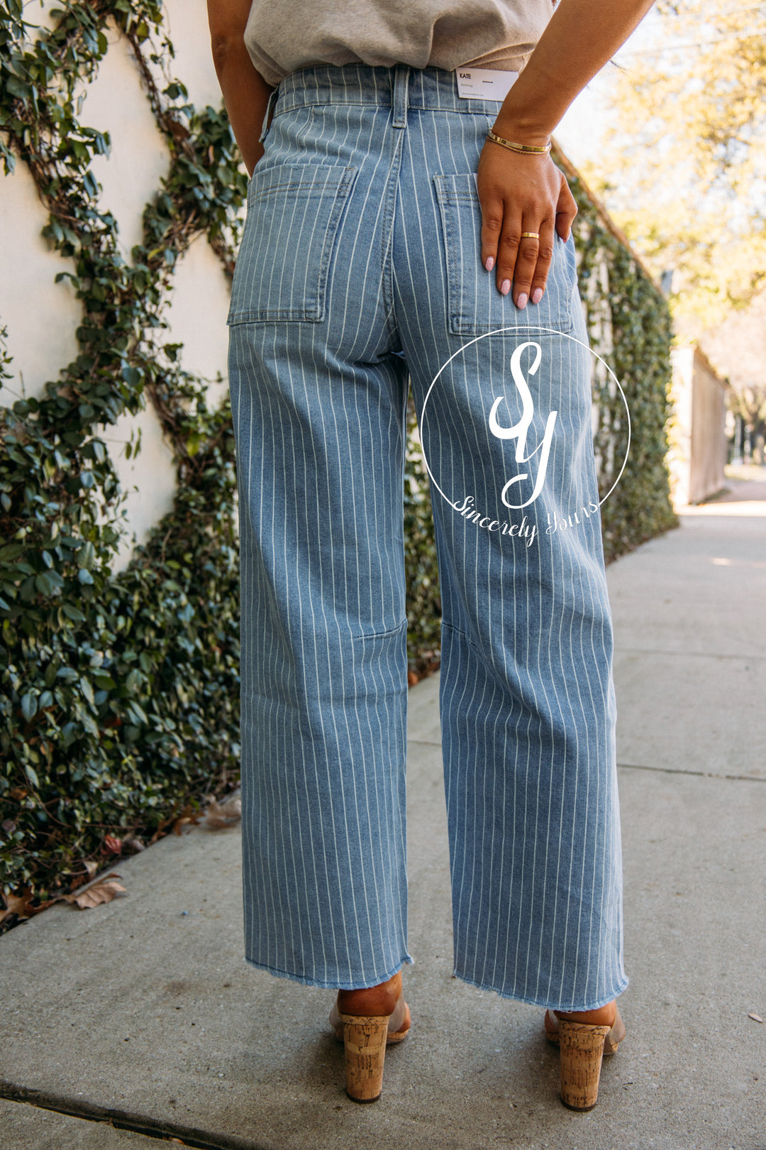 Brinley Barrel Denim - Stripe