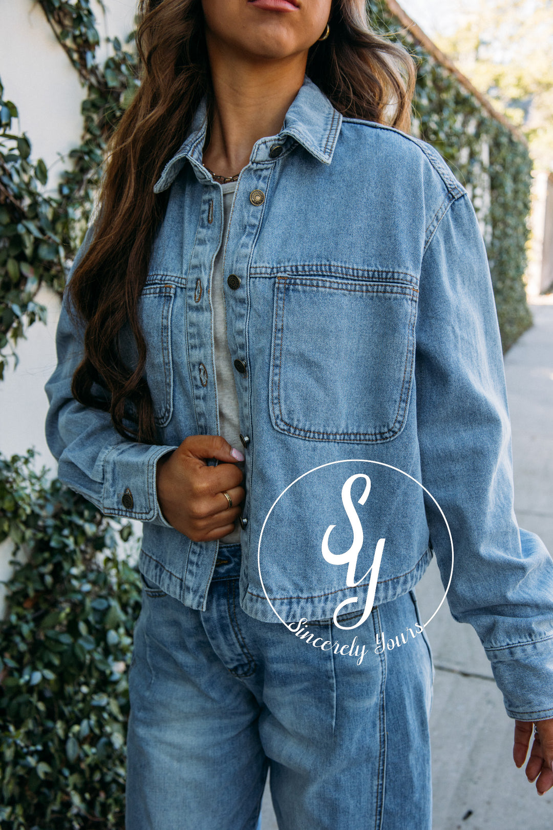 Charming Jacket - Med Denim