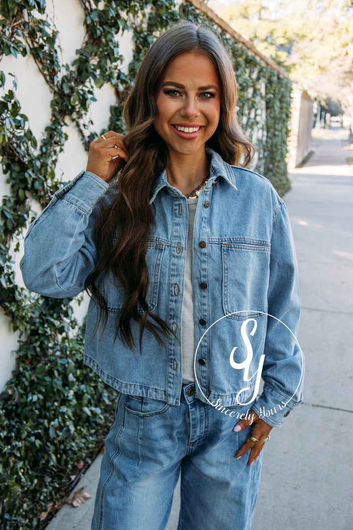 Charming Jacket - Med Denim