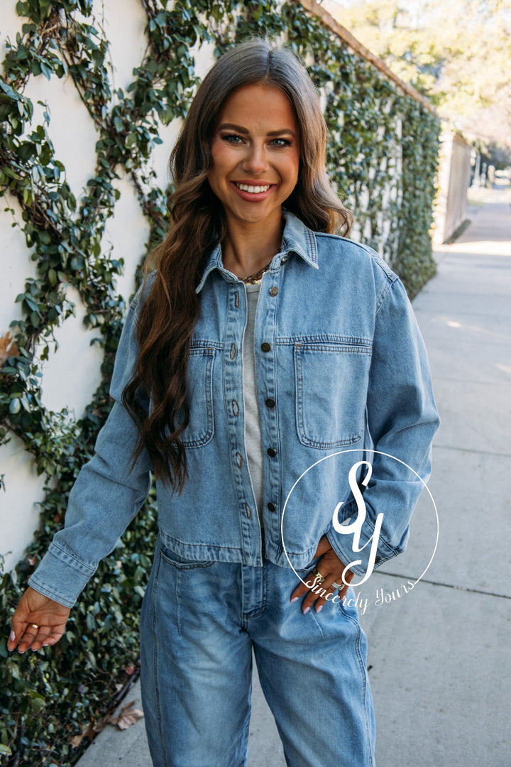 Charming Jacket - Med Denim