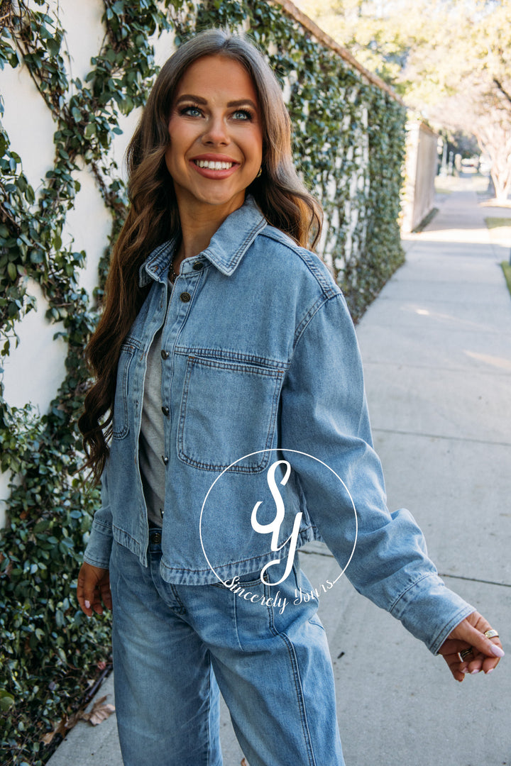 Charming Jacket - Med Denim