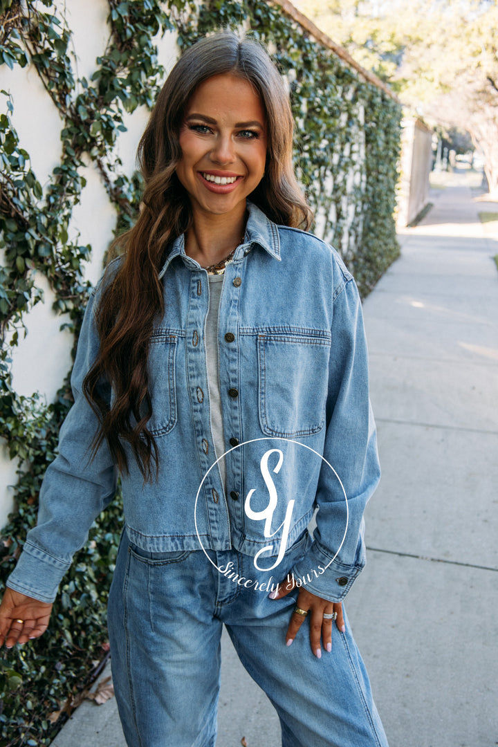 Charming Jacket - Med Denim