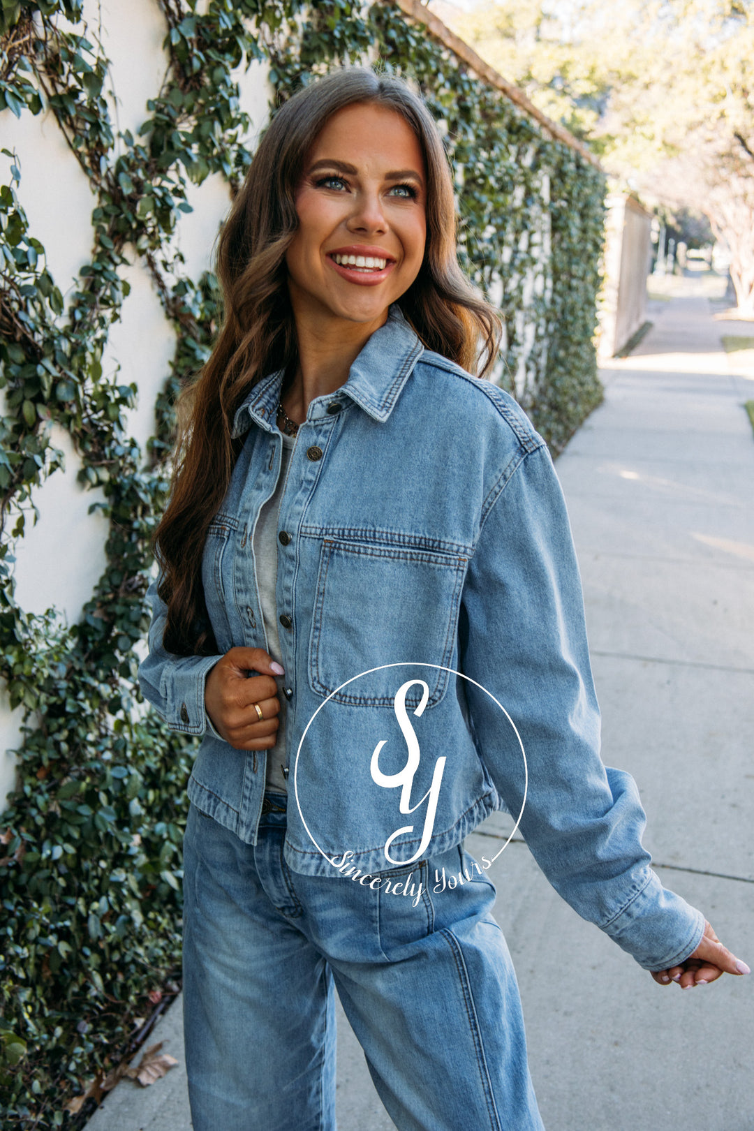 Charming Jacket - Med Denim