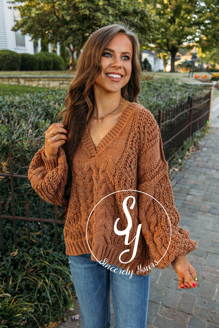 Cozy Sweater - Rustic Brown