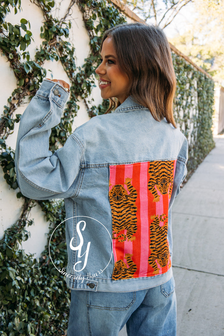 Stripe Tiger Jacket - Med Wash