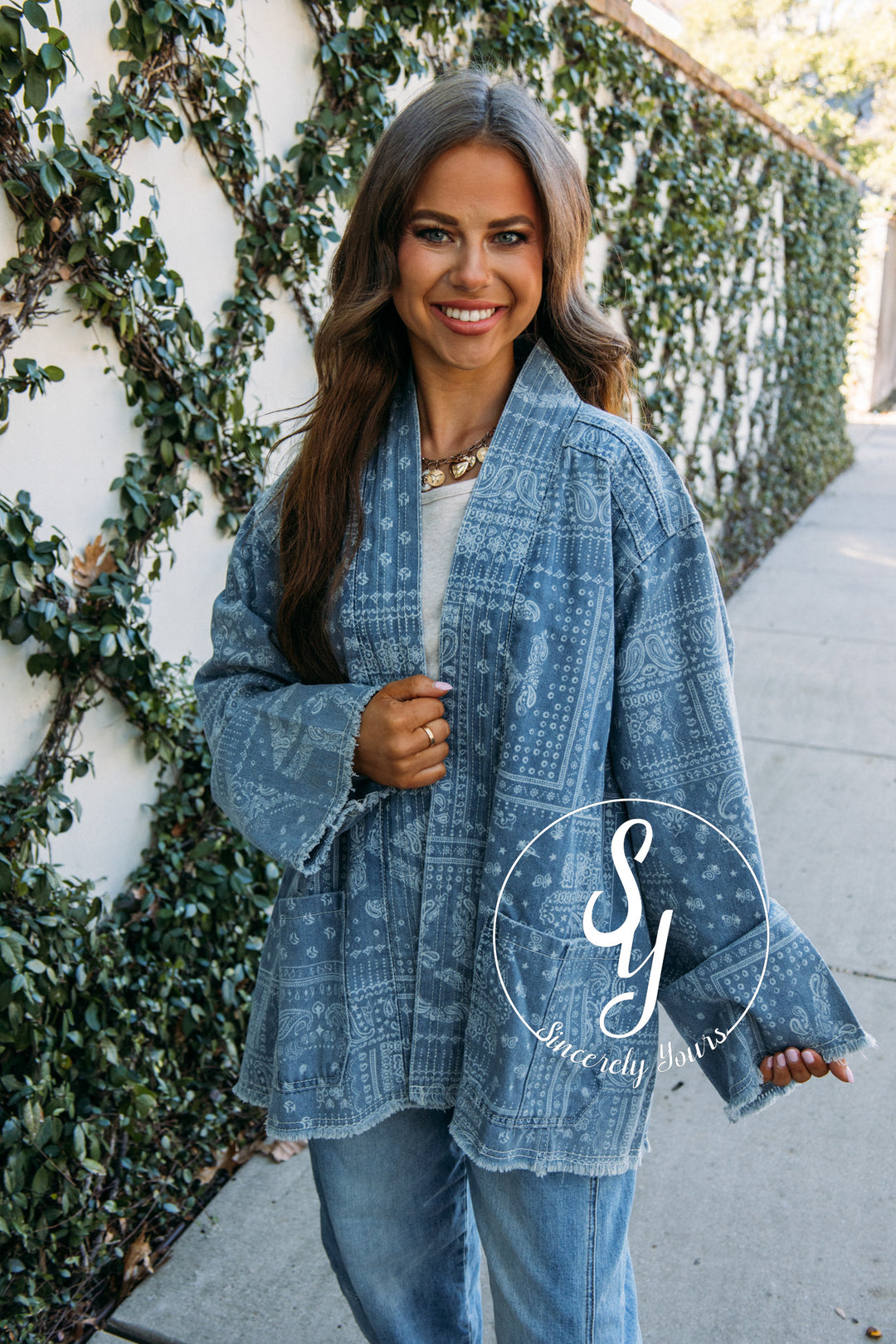 Feeling The Paisley Jacket - Denim