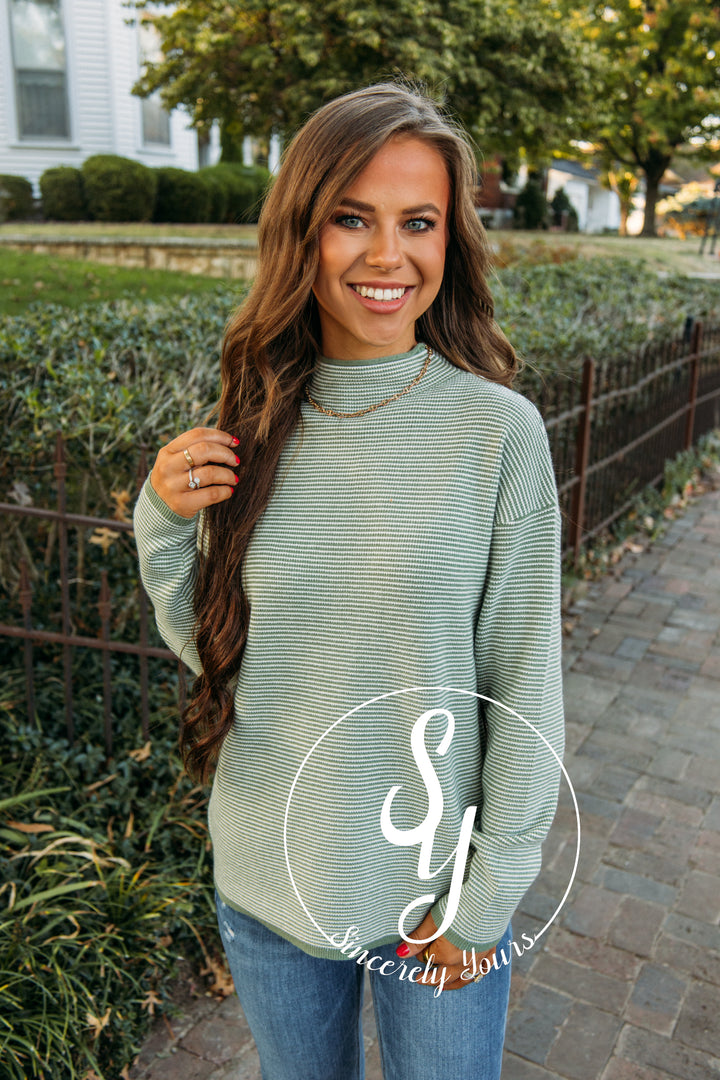 Now or Never Sweater - Dark Mint