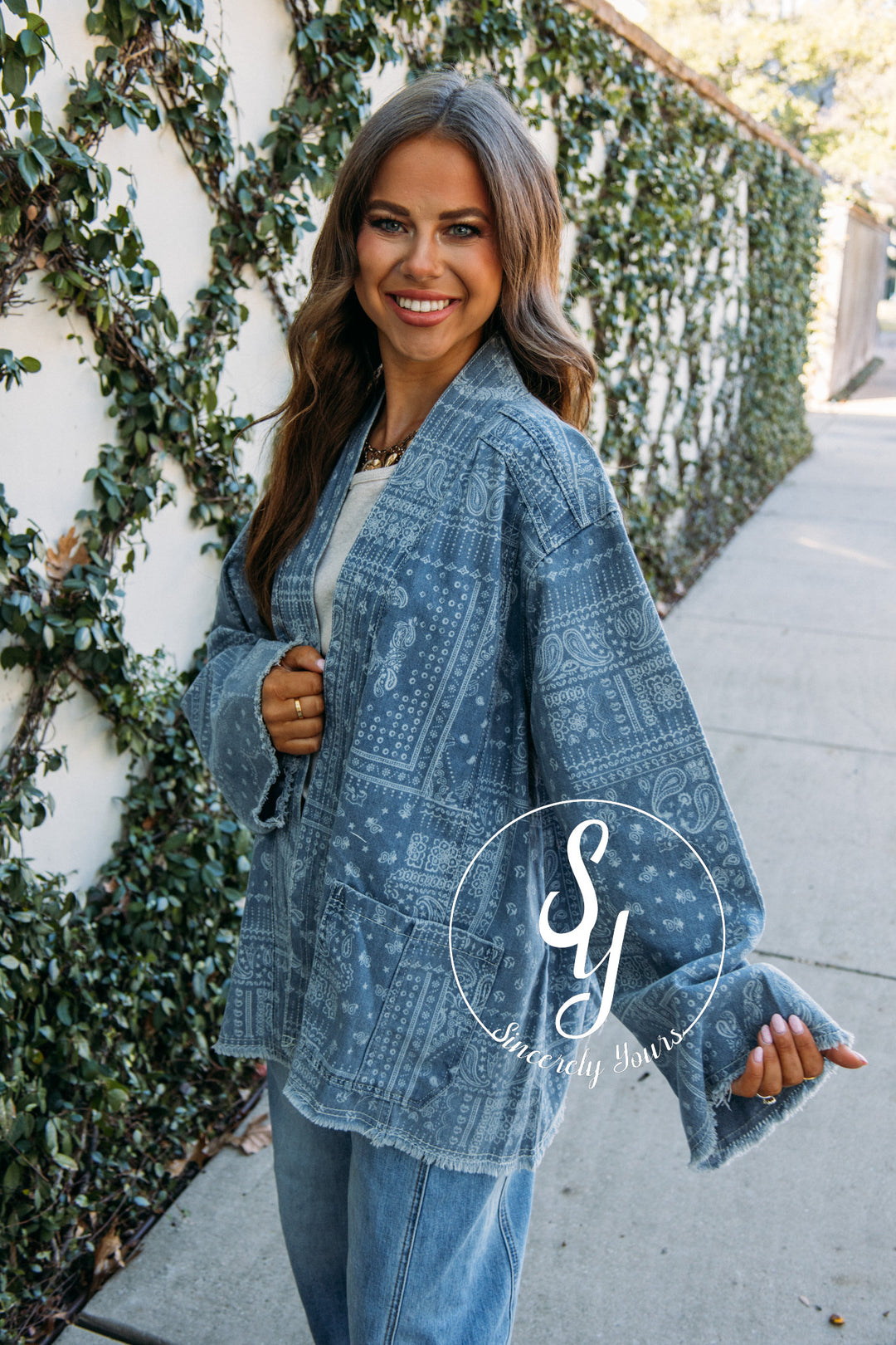 Feeling The Paisley Jacket - Denim