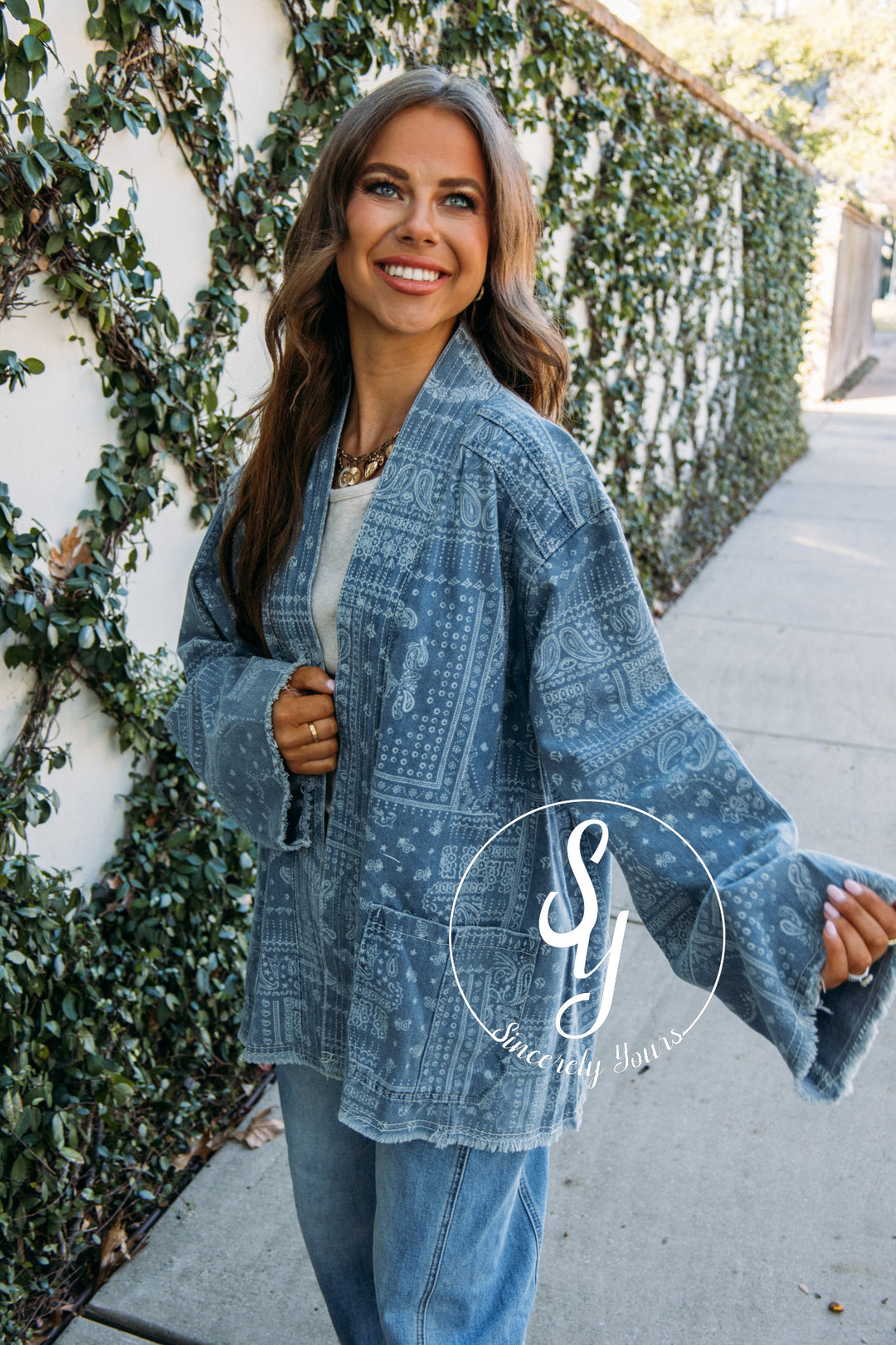 Feeling The Paisley Jacket - Denim