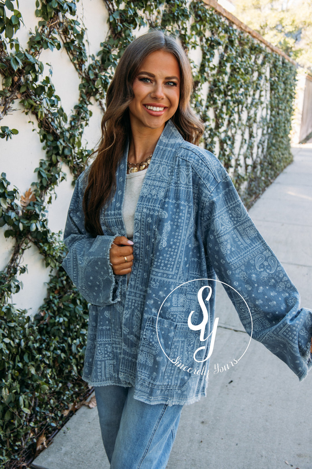 Feeling The Paisley Jacket - Denim