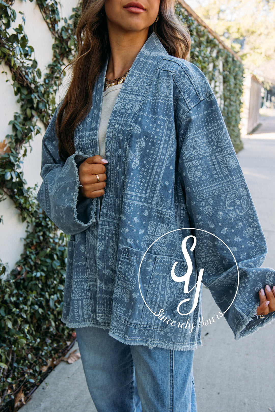 Feeling The Paisley Jacket - Denim