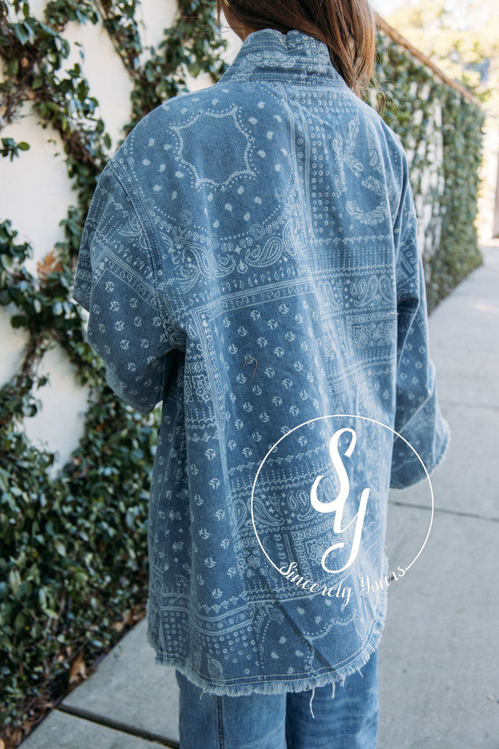 Feeling The Paisley Jacket - Denim