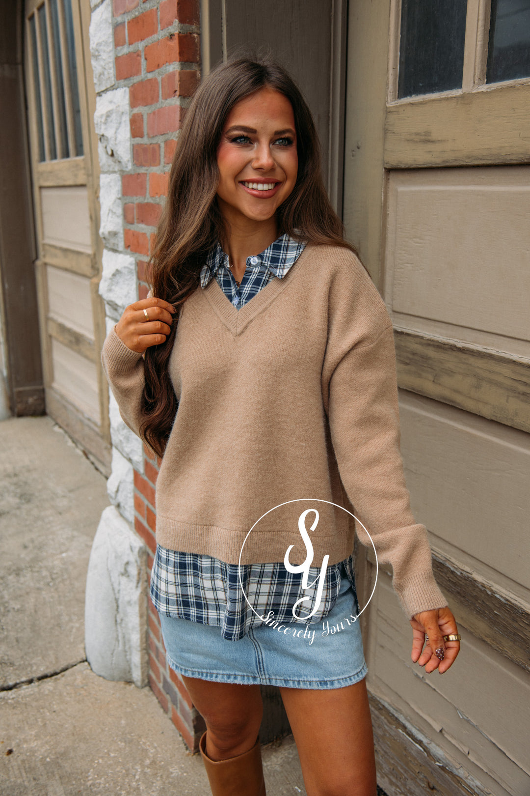 Mixing It Up Sweater - Navy