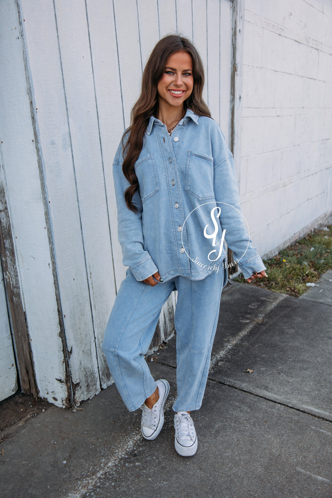 Relax And Comfy Barrel Pants - Light Blue