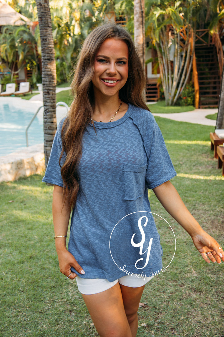 Weekend Trip Tee - Indigo