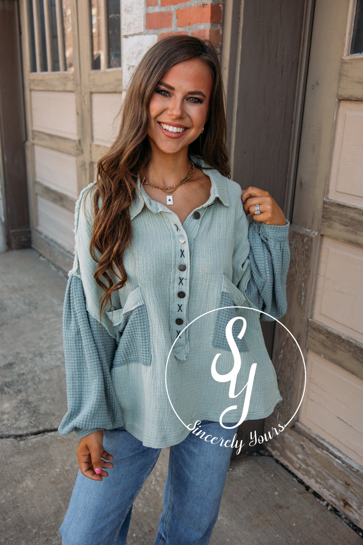 Early Start Pullover - Emerald Sage