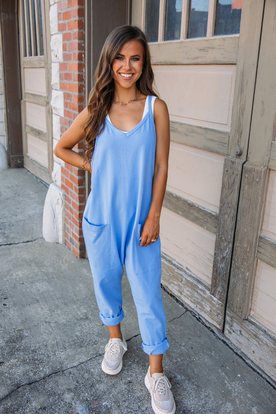 Play It Again Jumpsuit - Blue