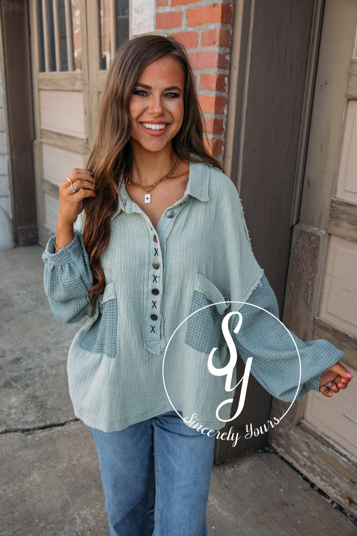 Early Start Pullover - Emerald Sage