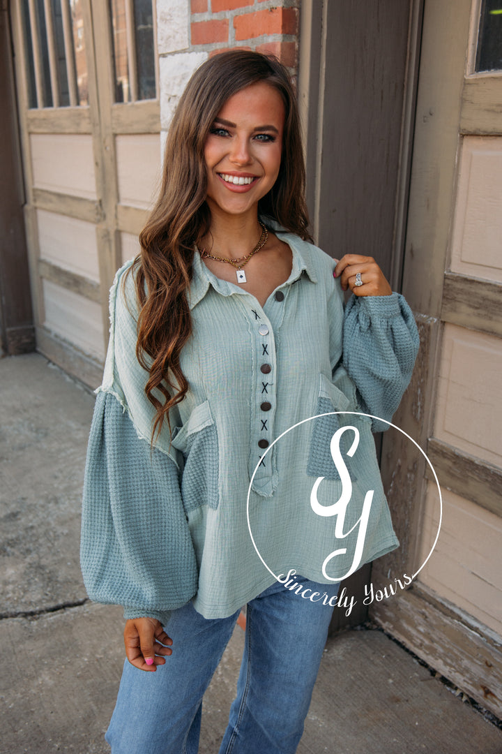 Early Start Pullover - Emerald Sage