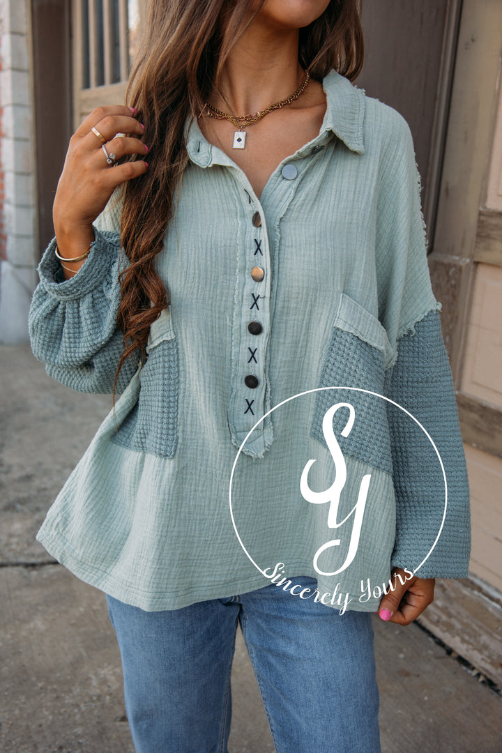 Early Start Pullover - Emerald Sage