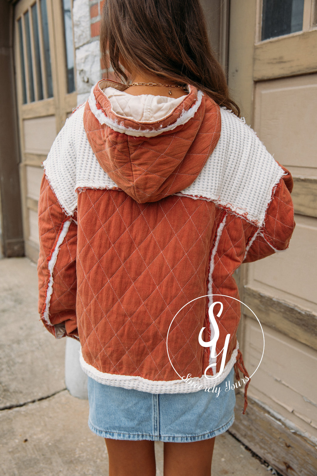 Take It Easy Hoodie - Brick Multi