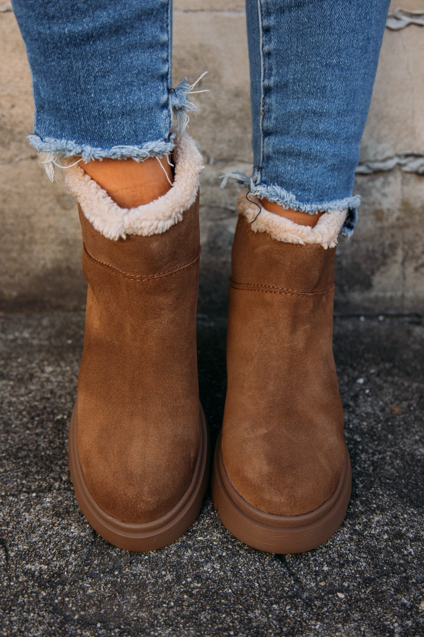 Steve Madden: Hatcher Bootie - Chestnut Suede