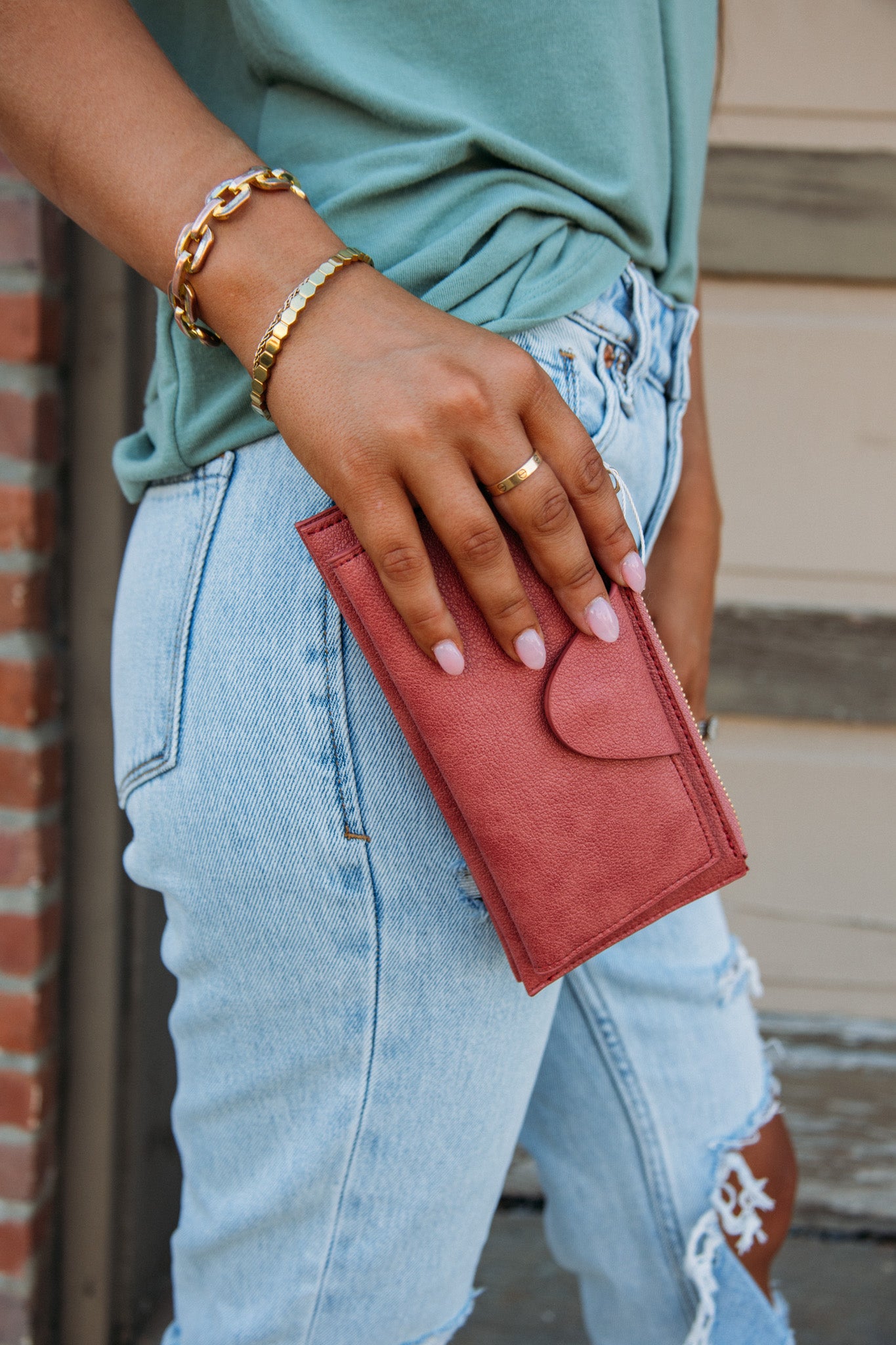 Kyla Rfid Wallet -Terracotta