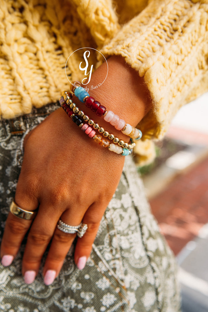Bay Stone Beaded Bracelets