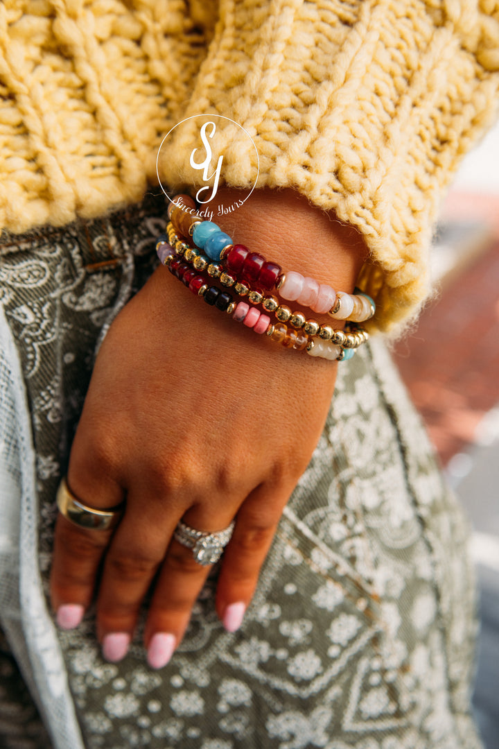 Bay Stone Beaded Bracelets